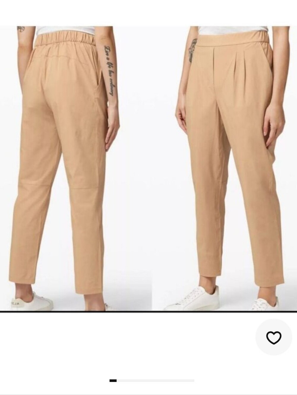 lululemon athletica Cropped Lightweight Pants - Light Tan
